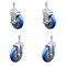 Service Caster 5 Inch Blue Polyurethane Wheel Swivel 3/8 Inch Threaded Stem Caster Brake, 2PK TS20S514-PPUB-BLUE-TLB-381615-2-S-2 - alternate 1